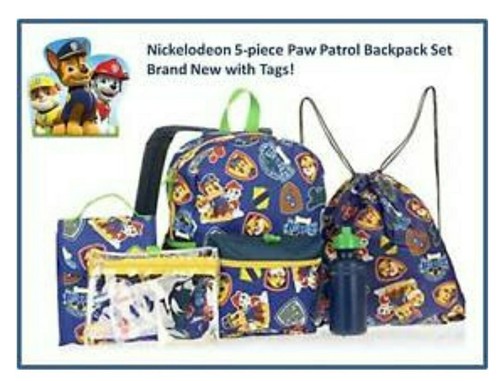 Paw Patrol School Backpack Lunch Box 