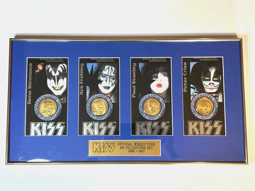 KISS Official World Tour Commemorative Gold Coin Liberty Mint Set 1996-1997