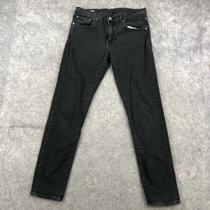 Levis 512 Jeans Mens 30x32 Slim Tapered Fit Black Denim Stretch Premium Big  E | eBay