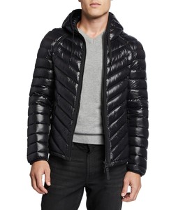 NEW Mackage Men's Maxim Hooded Lightweight Puffer Jacket - Black - 38 / Small | eBay