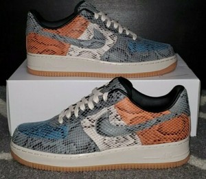 Nike Air Force 1 Low Nike By You Custom Snakeskin Pattern Sz 10 Ebay
