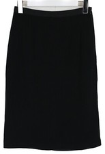 PEGORER Skirt Women's EU 42 Black Wool Blend Midi Stretchy Pencil
