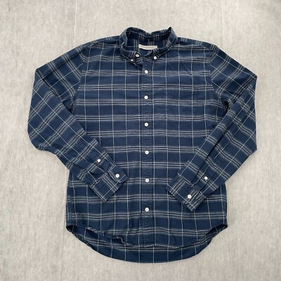 Outerknown Shirt Adult Large Blue Plaid Collared Outdoors Hiking Casual Mens L
