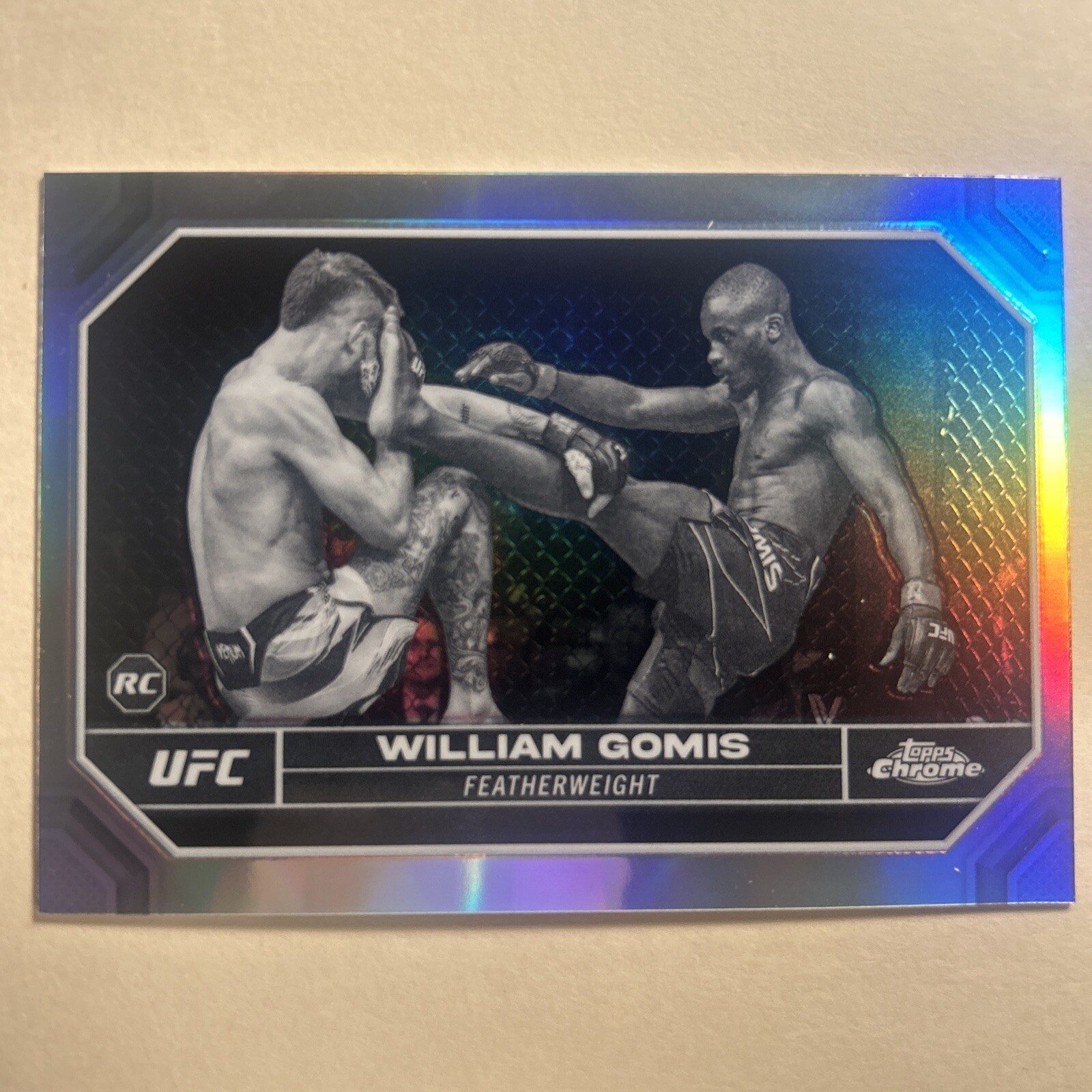 2024 Topps Chrome UFC William Gomis Negative Refractor Rookie Card #199