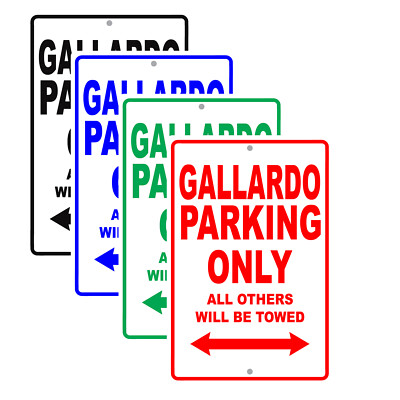 Gallardo Parking Only Others Towed Man Cave Novelty Garage Aluminum Metal Sign