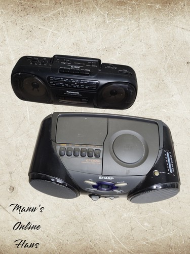 Retro Radio Kassettenspieler Restposten Bastlerpaket ungeprüft Defekt