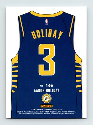 Aaron Holiday - 2018-19 Panini Threads NBA Rookie Icon Card #166 