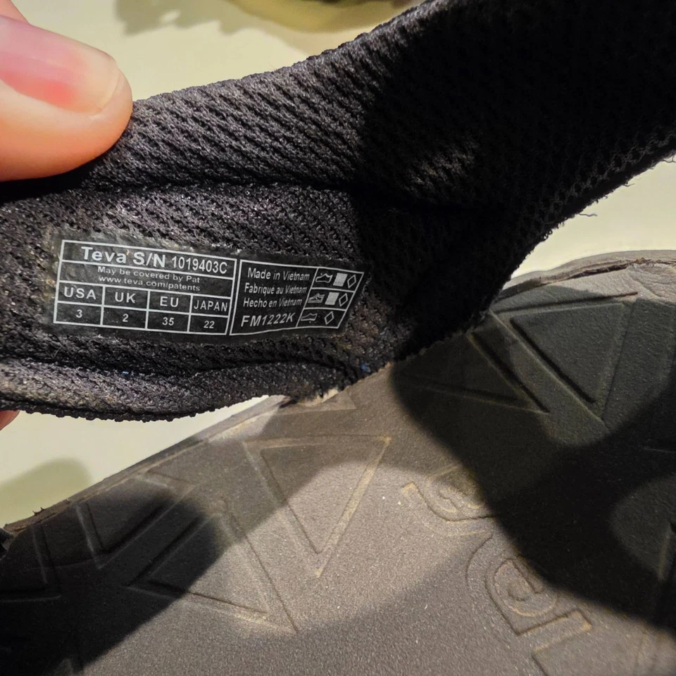 Teva Kids Manatee Sandals US 3 Blue Hiking Closedtoe Outdoor Trail Durable - Image 4 of 4