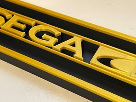 SEGA CD 3D printed game console placard, multi-color
