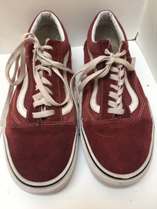 vans old skool dark red