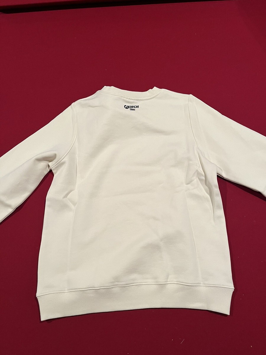 Kith x The Grinch Kids Box Logo Classic Crewneck Sandrift XL