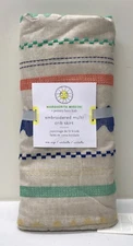 NEW Pottery Barn KIDS Margherita Missoni Embroidered Nursery Crib Skirt~Multi