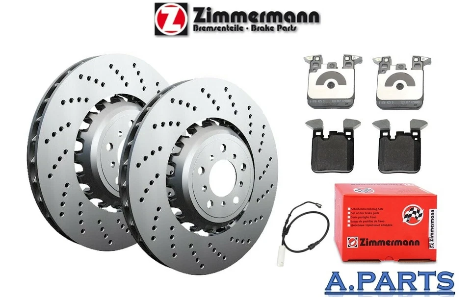 ZIMMERMANN FORMULA Z BREMSENSATZ 370 mm HINTEN WK BMW M2 F87 M3 F30 F80 M4 F82 - Bild 1 von 1