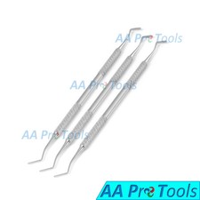 3 Dental Filling Instrument Flat Plastic Filling Spatula Double Ended
