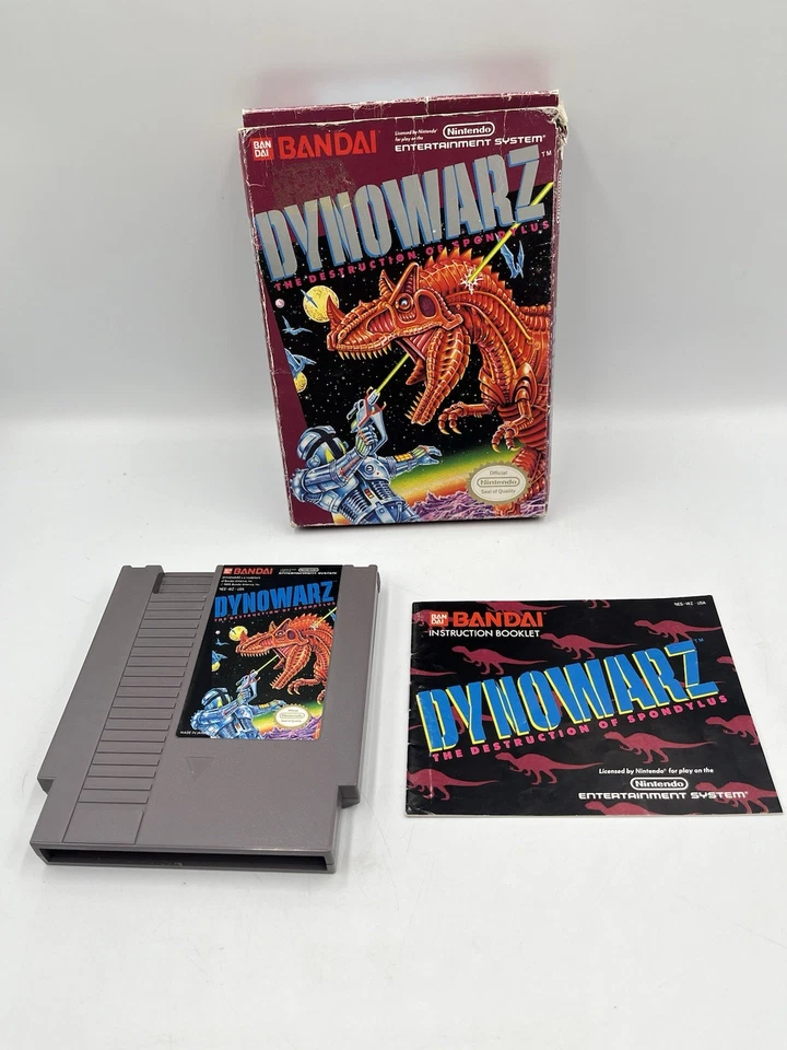 Dynowarz: Destruction of Spondylus Complete in Box Nintendo NES Video Game - Image 2 of 4