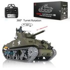 Henglong 1/16 7.0 M4A3 Sherman RC IR Tank 3898 BB Barrel Recoil 360°Turret — photo 2