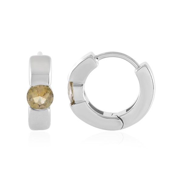 Cavill Ohrringe Damen Sterlingsilber 925 Gelber Tansanit 0,88Ct Rund-image