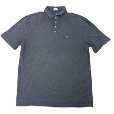 JOHNNIE-O Large Polo Shirt Hangin Out Heather Cotton Stretch Short Sleeve
