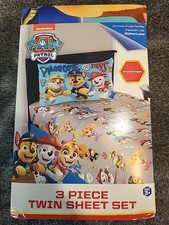 Nickelodeon Paw Patrol 3-piece Twin sheet set/ new
