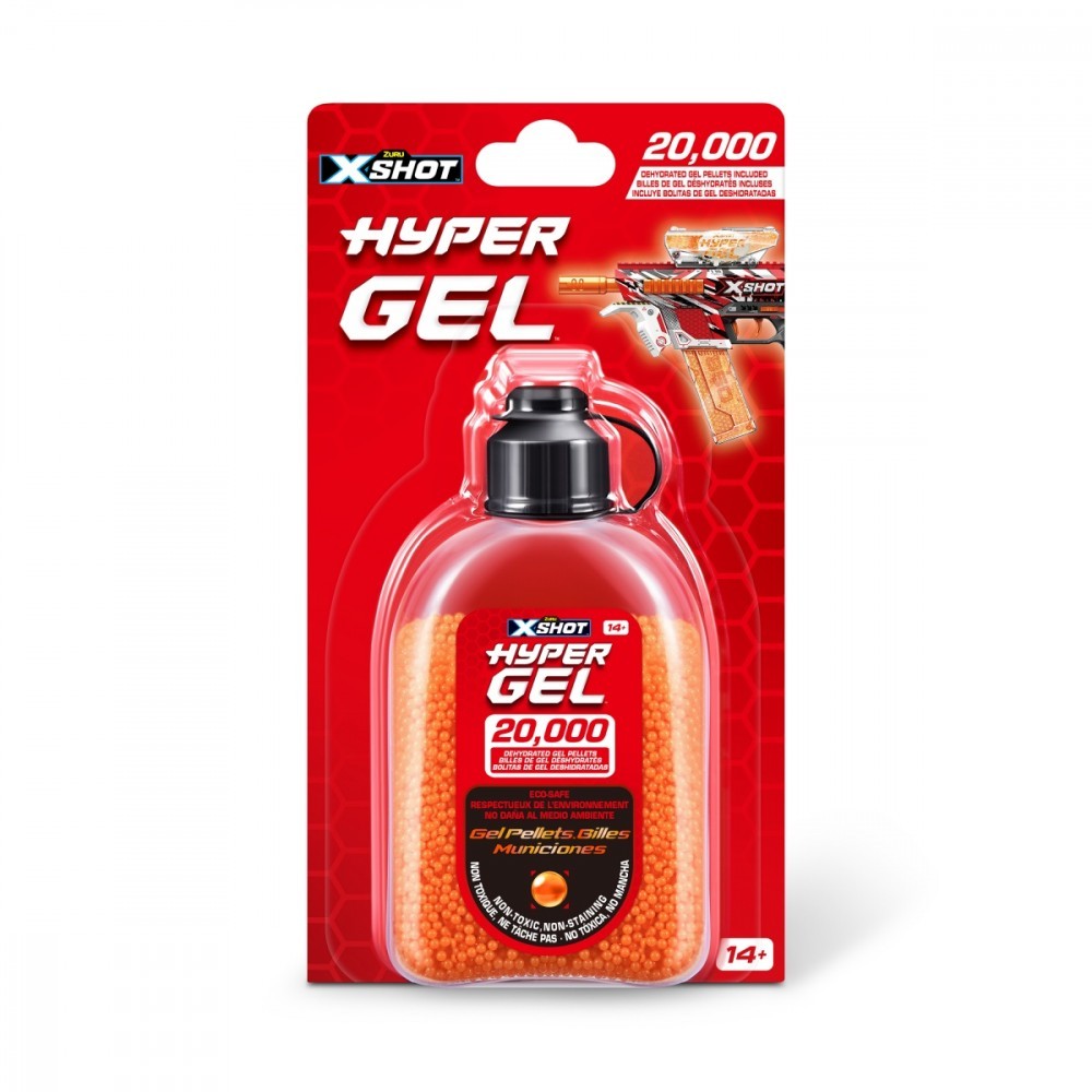 4894680028180 Заправка для гелей Hyper Gel 20000 ШТ ZURU X-Shot 4390₽