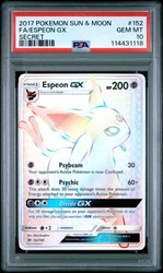 Espeon GX 152/149 Sun & Moon Base Set Secret Rare Rainbow Holo