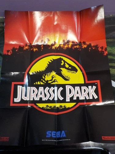 Vintage 1992 Sega Jurassic Park Poster!