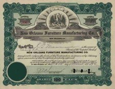 New Orleans Furniture Manufacturing 1932 Louisiana Memphis Little Rock Guthrie #