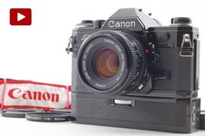  Top MINT w/Winder A Canon AE-1 35mm Film Camera NFD 50mm f/1.8 Lens From JAPAN