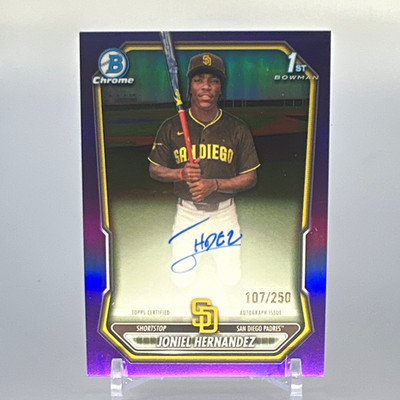 Topps Bowman Chrome 2026 Joniel Hernandez Padres 1st Bowman Auto Purple /250