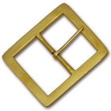 3" Square Solid Brass Heavy Buckle - 4" overall size, 3" inside opening