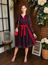 Authentic NWT Beautiful Carolina Herrera Lace Size 6 Dress 