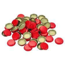 160 PCS Bottle Caps for Crafts, 1" Beer Bottle Caps Bulk, Red