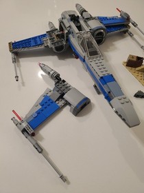 LEGO Star Wars: Resistance X-Wing Fighter (75149) No Box/Incomplete with 2 Figs