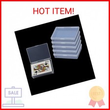 Playing Card Deck Cases 6pcs Plastic Empty Playing Card Box Holder Storage Case