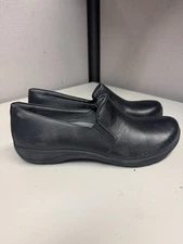 Dansko Women's Nora Black Leather Slip Resistant Size 40 Used