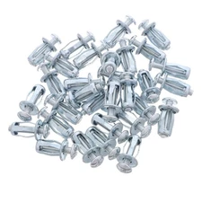  50 Pcs Jack Nuts Gypsum Board Expansion Screws Sleeve Expandable Bolt Inserts