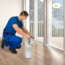 2 Gal 304 Stainless Steel Sprayer, Hand Pump Sprayer for Gardening& Sanitizing