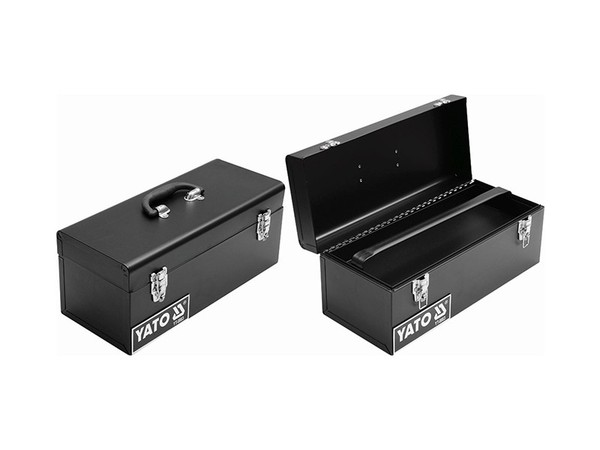 Yato Werkzeugkoffer Metall Werkzeugkiste Werkzeugbox Werkzeugkasten Stahlkiste-image