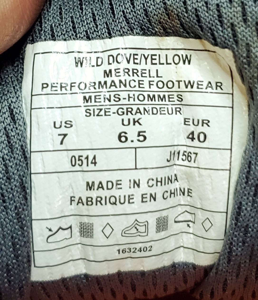 Merrell Wild Dove Giallo Scarpe da Trail Running (J11567) Beige Giallo Uomo Taglia 7