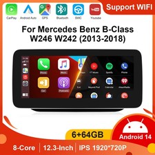12.3" Android 14 Autoradio CarPlay 6+64GB Für Mercedes B-Klasse W246/W242 NTG4.5 12.3" Android 14 Autoradio CarPlay 6+64GB Für Mercedes B-Klasse W246/W242 NTG4.5