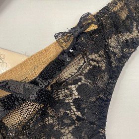 Agent Provocateur Adelia SOIREE Black Gold 36D/3 Set