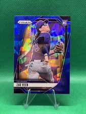 ZAC VEEN - 2025 Panini Prizm Blue Cracked Ice Prizm (RC) Colorado Rockies