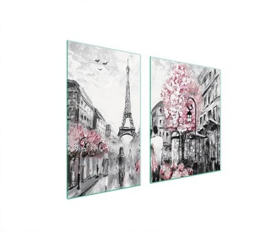 Glasplatte und Schneidebrett 100x52 PARIS