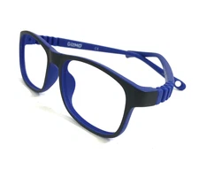 Gizmo Kids Eyeglasses Frames GZ2002 BLK Matte Black Blue Rubberized 48-15-130