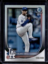 2025 Bowman Chrome Blake Snell Refractor #/499 Dodgers