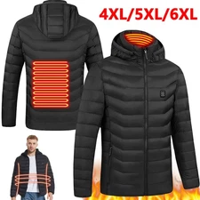 2 Zones Electric Heated Jacket Winter Warm USB Women Men Heating Coat Thermal