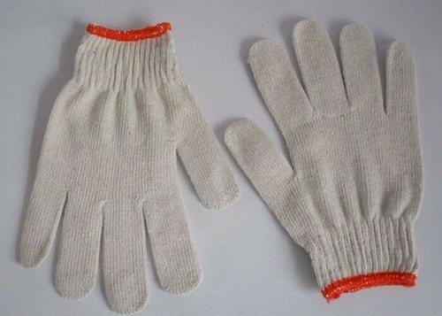 48 Pairs Pack X White Red Work Poly/Cotton General Purpose Elastic Yarn Gloves - Bild 5 von 10