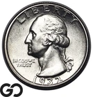 1932-D Washington Quarter, Avidly Pursued, Choice AU++, Key Date