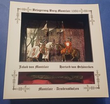 Diorama Zinnflachfiguren 30 mm Jakob von Montclair und Hartard von Schönecken .