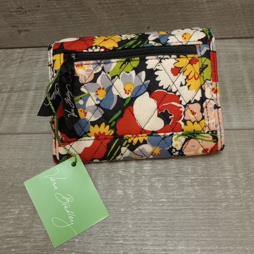 Vera Bradley Euro Wallet POPPY FIELDS New with Tags Tri-Fold - Picture 6 of 13